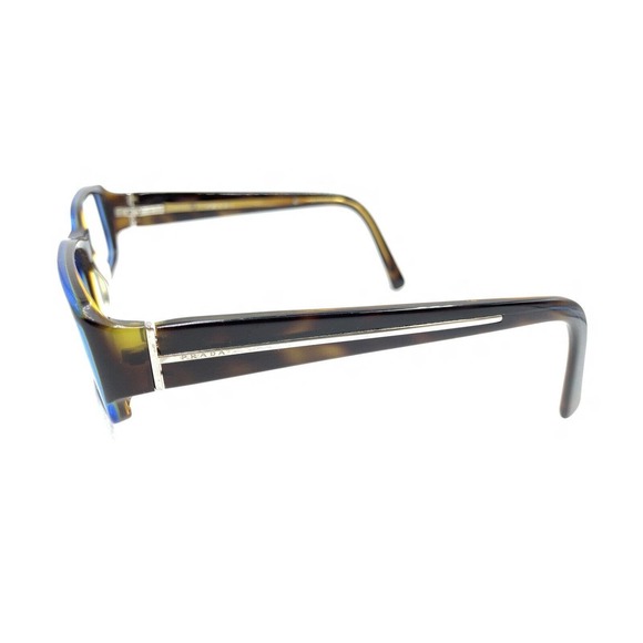 Prada VPR 02M ZXH-1O1 Brown Blue Tortoise Eyeglasses Frames 54-16 140 Italy - Picture 7 of 12